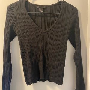 Forever 21 Long Sleeve V Neck